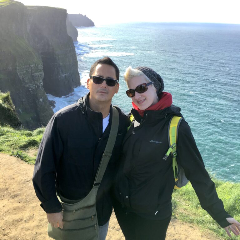 Scentsy Consultants Shawn & Wendy Robinson at the Cliffs of Moher