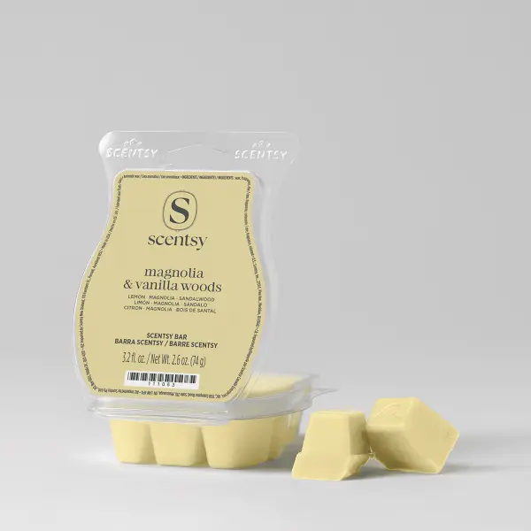 Magnolia Vanilla Woods Scentsy Wax Bar home fragrance product