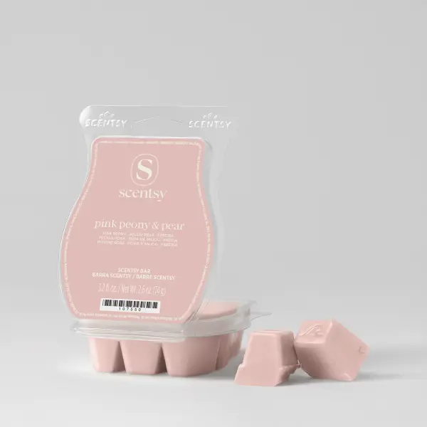 Pink Peony Pear Scentsy Wax Bar home fragrance product