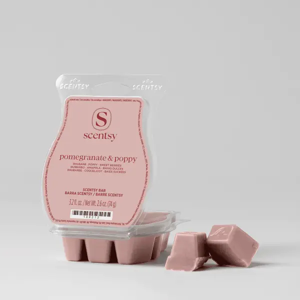 Pomegranate Poppy Scentsy Wax Bar home fragrance product