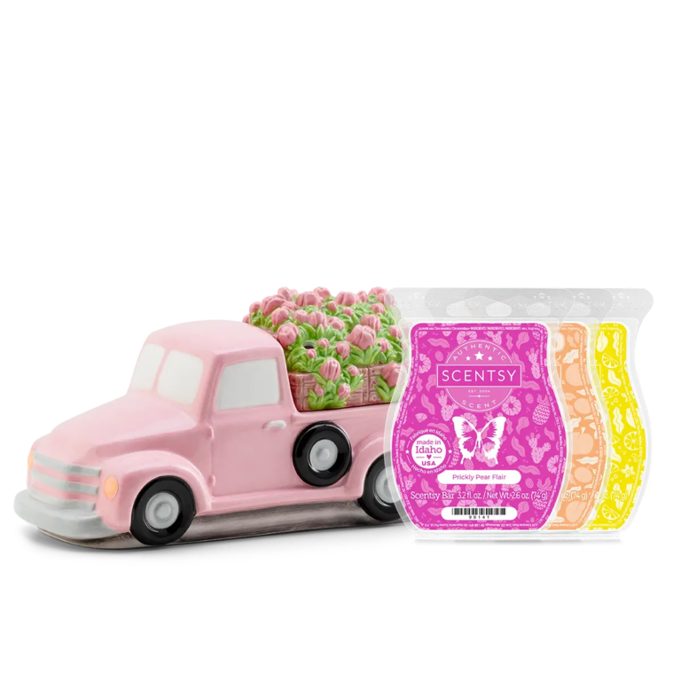 Scentsy Retro Pink Truck Bundle home decor fragrance product