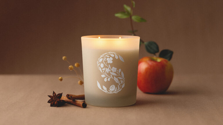 new Scentsy candle on table