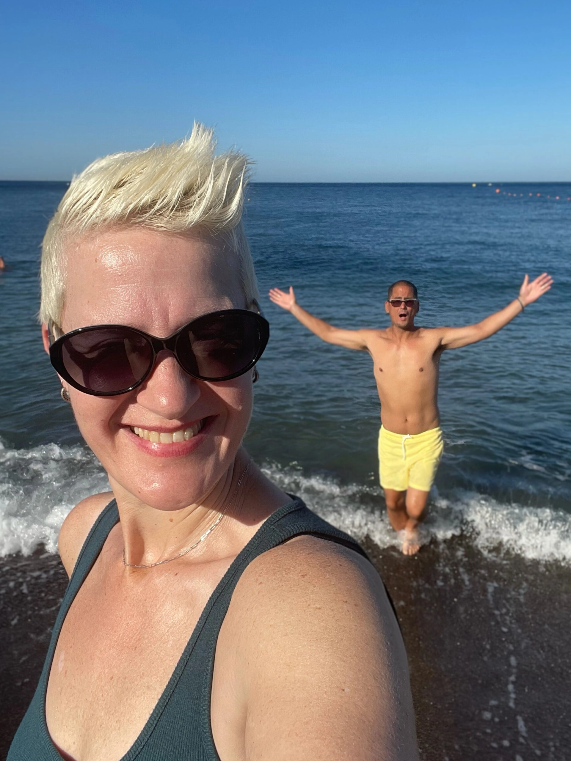 the fragrance nomads on a beach in greece