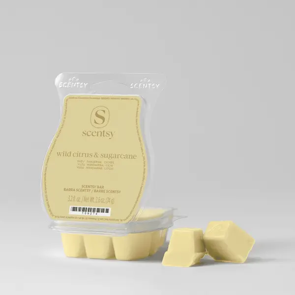Wild Citrus Sugarcane Scentsy Wax Bar home fragrance product
