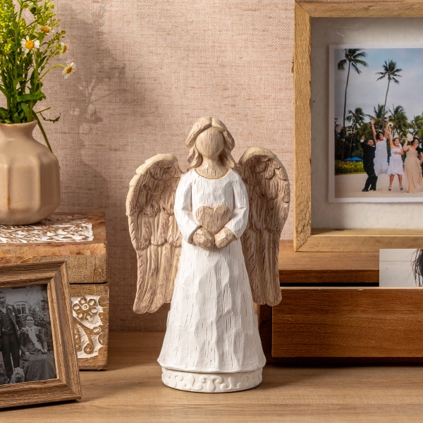 Scentsy Angel Wax Warmer | Carved Wood Look