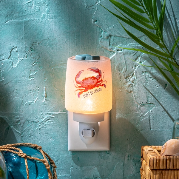 Scentsy Don’t Be Crabby Wax Warmer | Coastal Watercolor Charm
