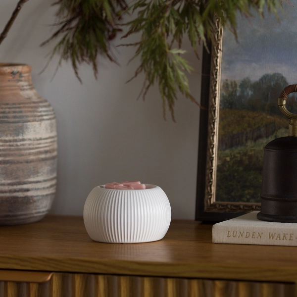 Scentsy White Fluted Warmer home decor fragrance product