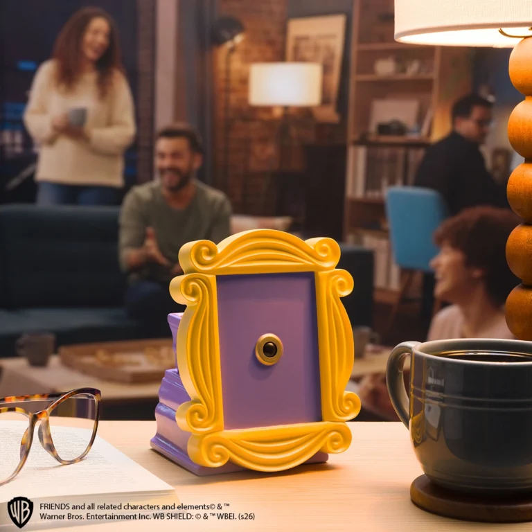 Scentsy The One With the Yellow Frame Wax Warmer designed like Monica Geller's purple door with the yellow frame.